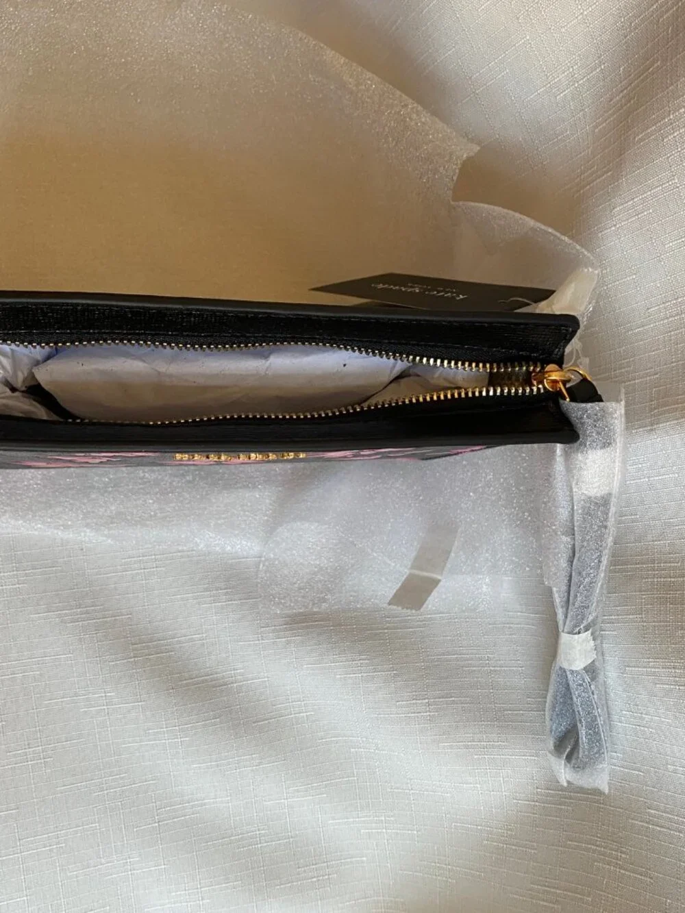 Kate Spade wristlet clutch Morgan Winter Blooms NWT
